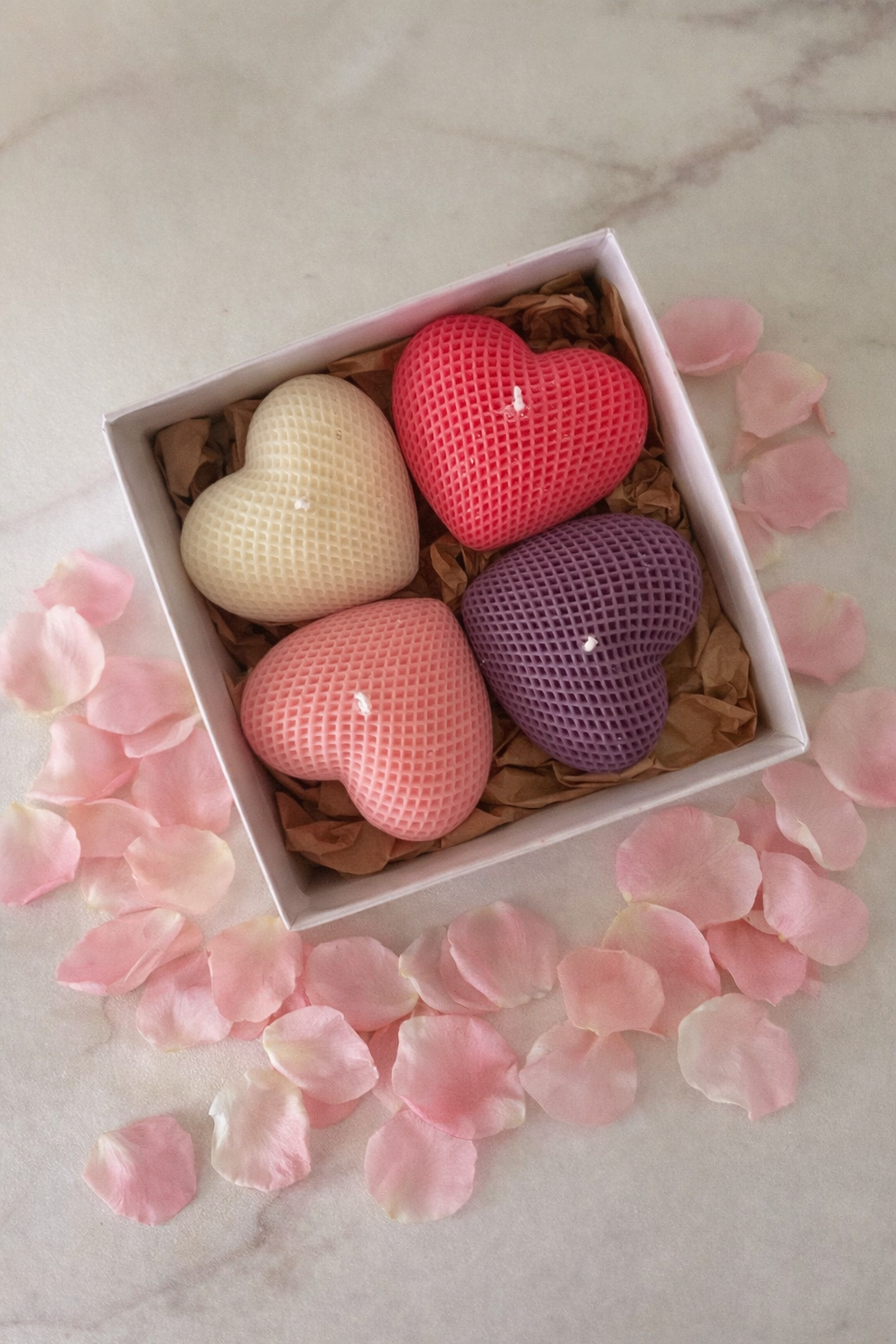 Set of 4 Hearts